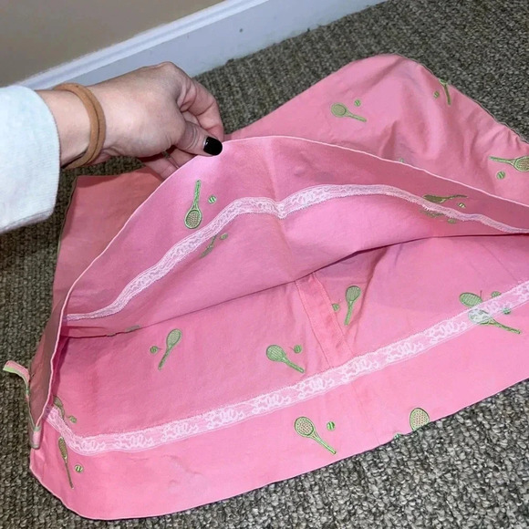 LILLY PULITZER PINK AND GREEN TENNIS SKIRT SIZE 14 - Picture 6 of 10